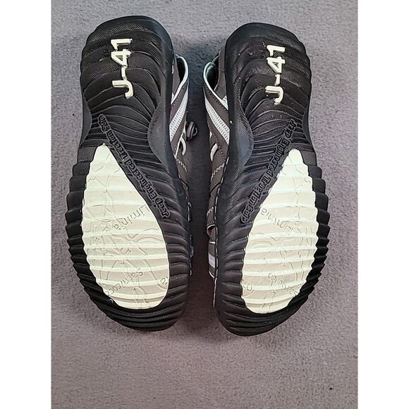 J-41 by Jambu Black Water Sandals Blue Trim Size 8M - Picture 5 of 7